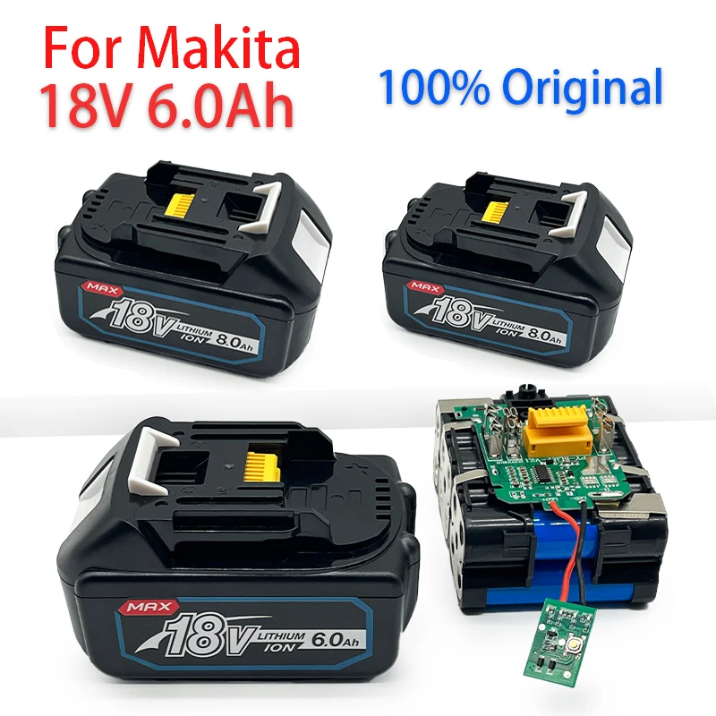 

18В 6.0ач используется для замены аккумуляторной батареи Makita с литий-ионным аккумулятором LXT BL1860b BL1860b BL1850.