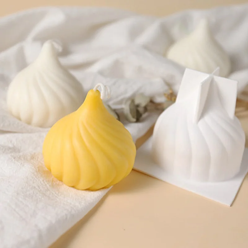 

DIY Soy Wax Candle Aromatherapy 3D Onion Head Silicone Mold Making Handmade Soap Paste Cake Decoration Mold