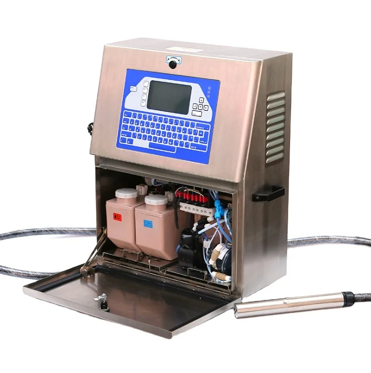 

Online Continuous Small Character Inkjet Printer Online CIJ Inkjet Printer Expiry Date Inkjet Printer