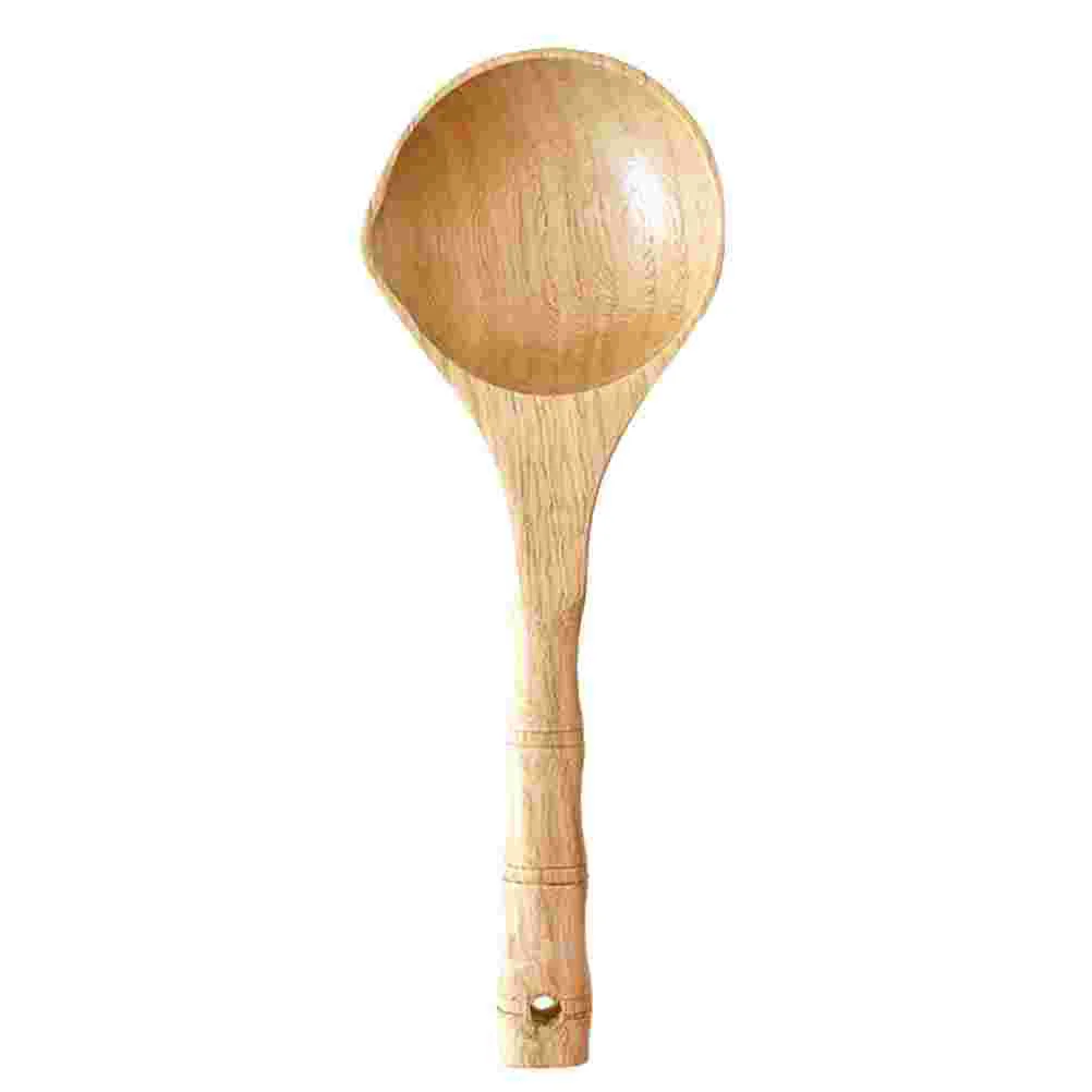 

Spoon Ladle Wooden Water Scoop Sauna Spoons Dipper Spa Woodbath Ladles Room Soup Handlejapanese Watering Rinse Dessert Stirring