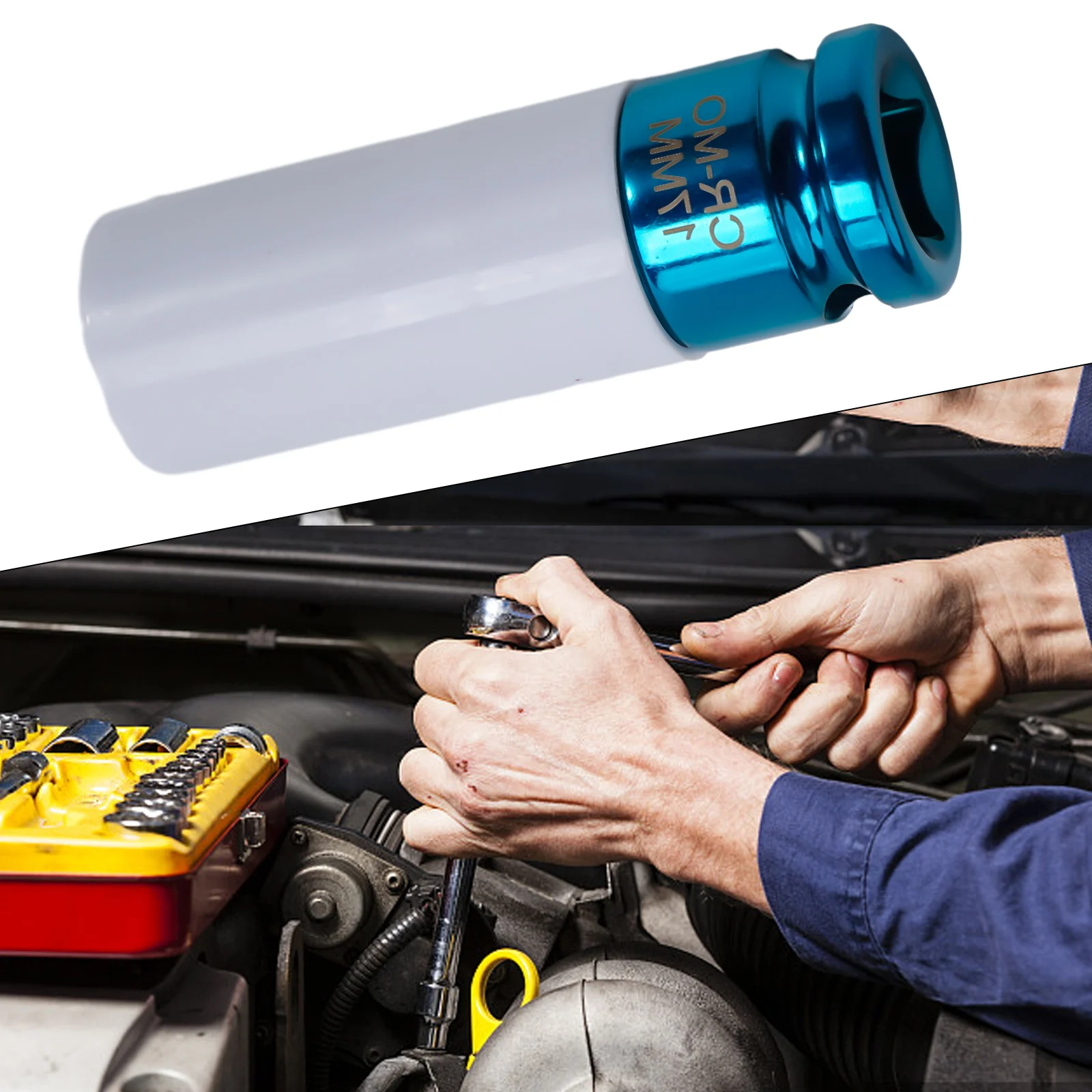 

Sleeve Nut Socket Metal Sleeve Tire Socket Wrenches Wall Deep Impact Nut 17 /19/ 21mm Prevent Corrosion High Quality