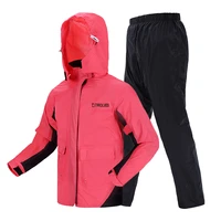 hooded adult raincoat women hiking breathable fashion sport impermeable red raincoat design capa de chuva household goods