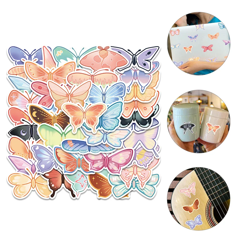 

80Pcs Butterflies Decals Adults Butterflies Stickers Bottle Decals Butterflies Stickers Butterflies Decoration