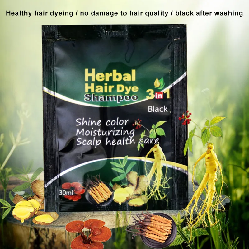 Ing Bubble Hair Dye Shampoo Nature Plants Coloring Conditioner No Damage To Hair  Tintes Para Cabello