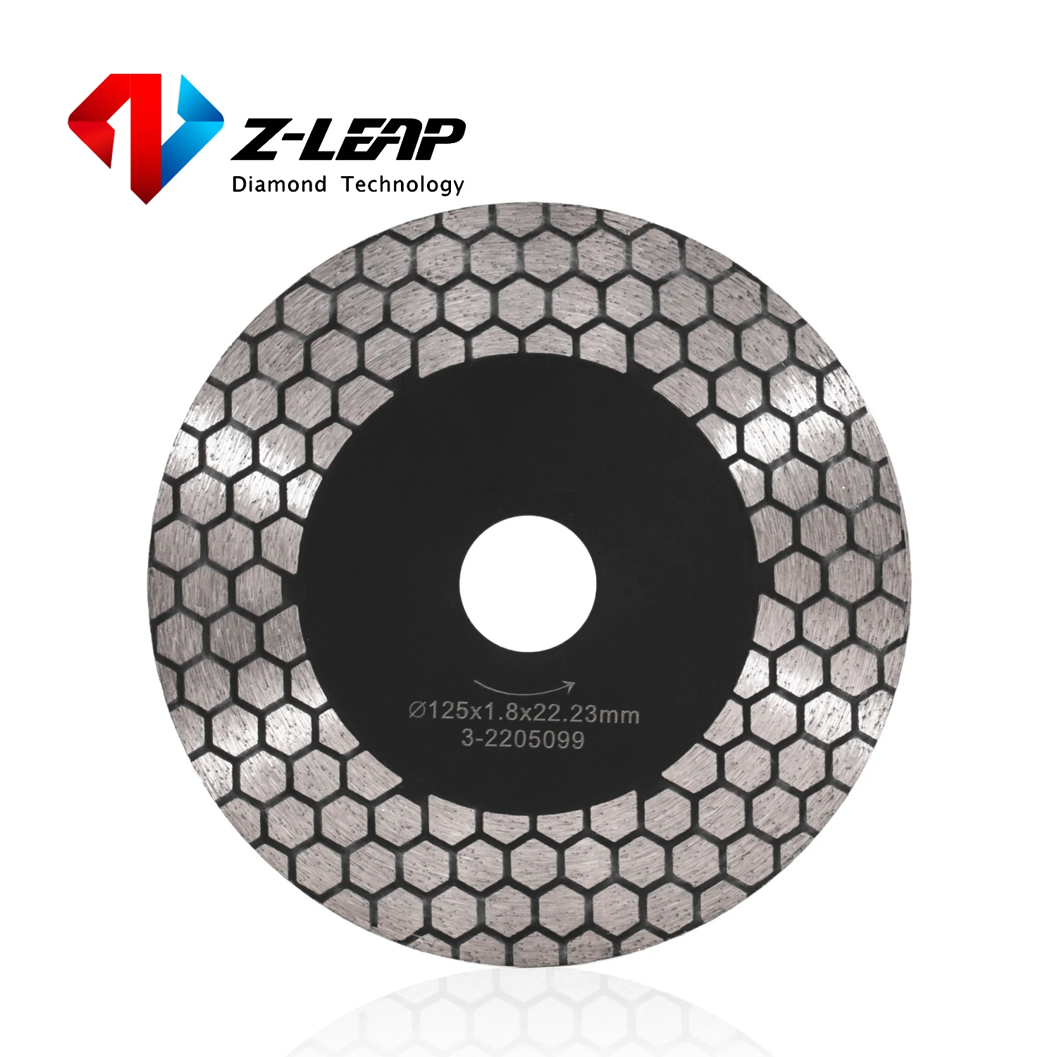 Бриллиантовый режущий диск Z-LEAP 5 дюймов 125 мм керамическая плитка фарфор мрамор