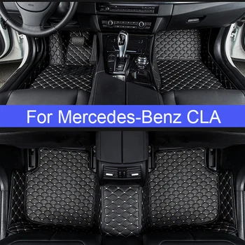 CUWEUSANG   Car Floor Mats For Mercedes-Benz CLA CLA180 CLA200 CLA220 CLA250 CLA260 Auto Foot Coche Accessories Carpets 1
