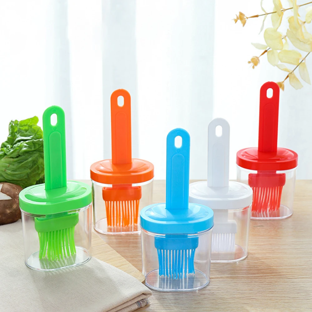 

Silicone Oil Brush Temperature Resistant Oil Bottle Baking Pancake Barbecue Cooking BBQ Grilling Accessories Tool Kitchen Gadget