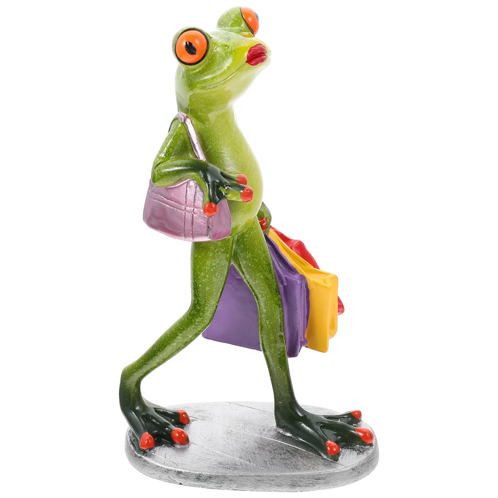

Frog Statue Animal Garden Figurine Resin Figurines Outdoor Ornament Frogs Sculptures Funny Lawn Realistic