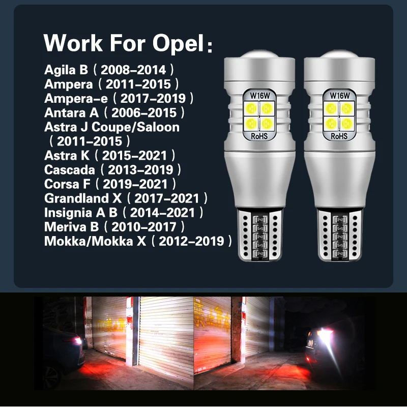 Светодиодная лампа задсветильник хода W16W T15 921 Canbus без ошибок для навигатора Lincoln