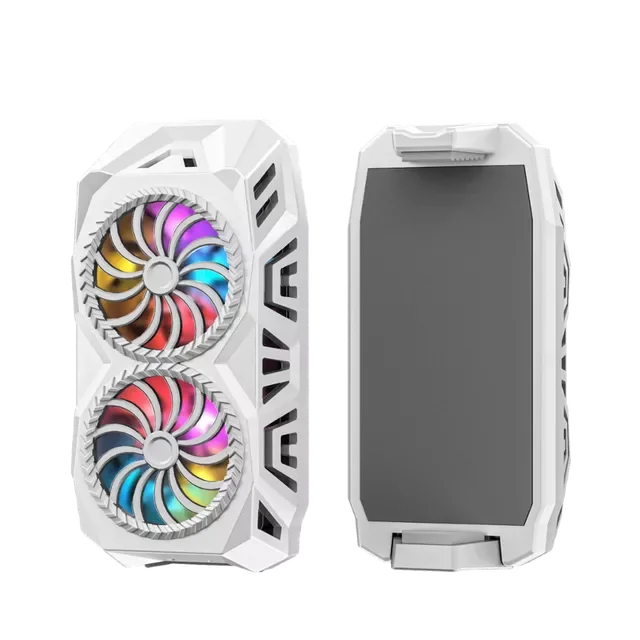 

New in Mobile Phone Radiator Gaming Phone Cooler Adjustable Portable Fan Holder Heat Sink For iPhone phone case power bank