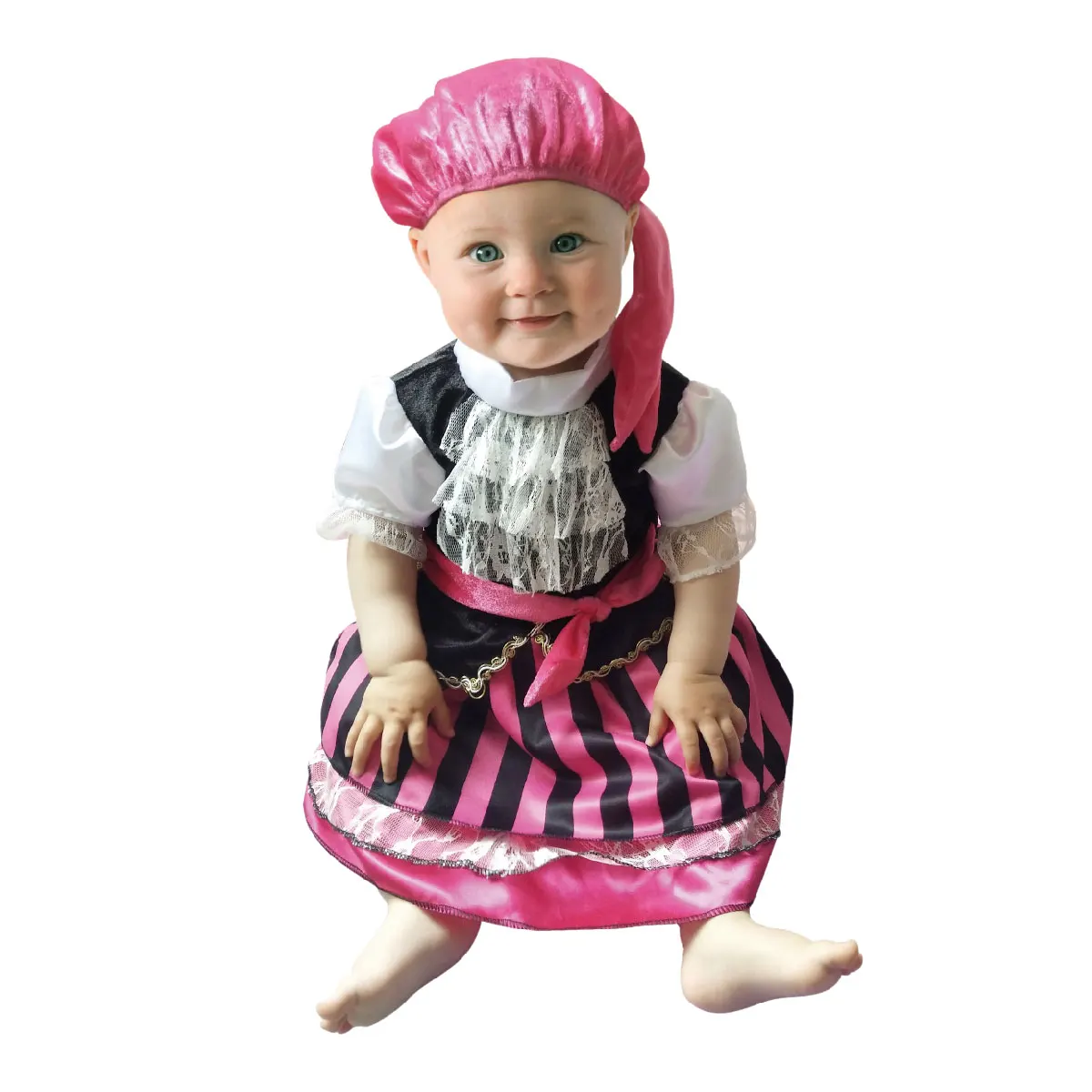 

Umorden Pink Little Corsair Pirate Costume for Baby Girls 6M 9M 12M Purim Birthday Party Halloween Fancy Dress Cosplay