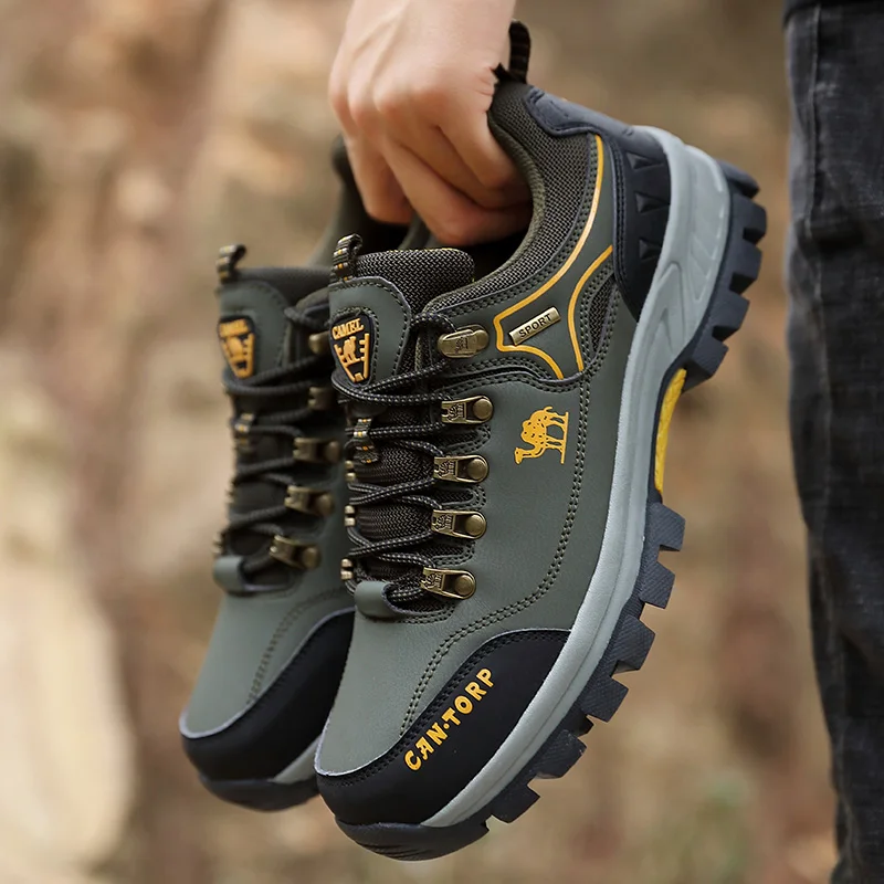 New Hiking Shoes Men Outdoor Trail Trekking Men's Sneakers Non-slip Breathable Tourist Climbing Shoes Man Mountain Sneakers 2023