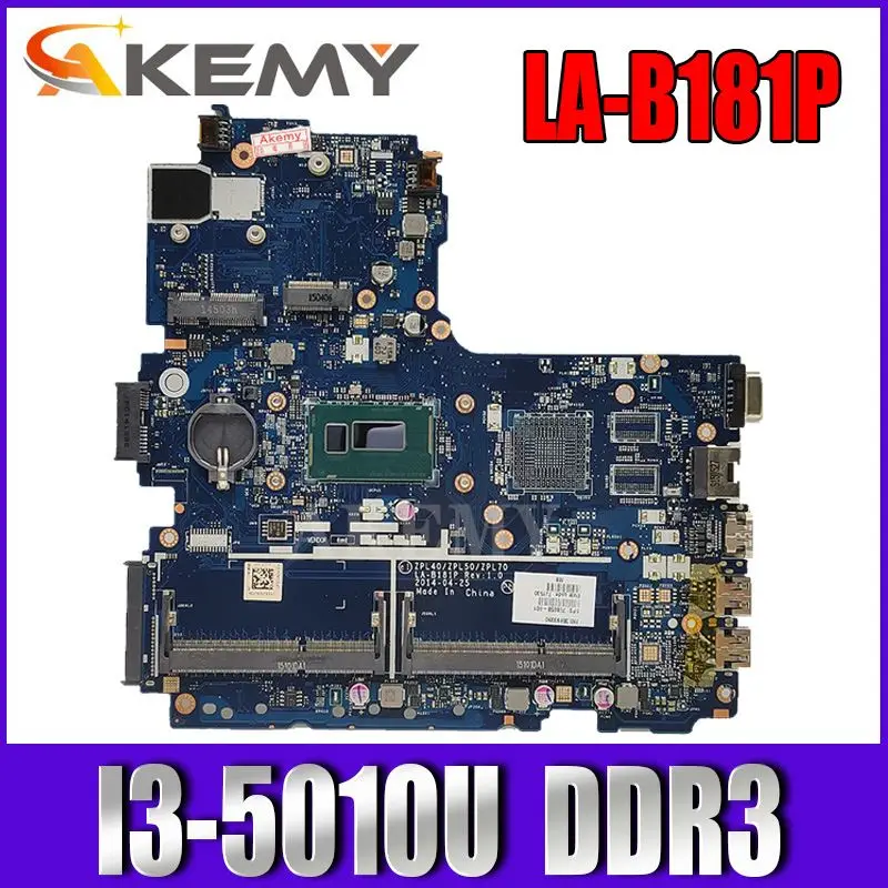

Akemy For HP Probook 450 G2 Laptop Motherboard 799551-601 ZPL40/ZPL50/ZPL70 LA-B181P SR23Z I3-5010U DDR3L Fully Tested