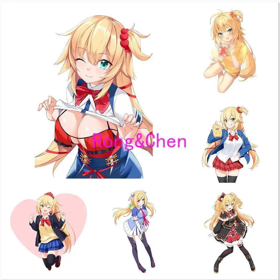 

Rongchen Trading Car Sticker Akai Haato Hololive Fashion Decals Vinyl Car Wrap Campervan Snowboard Scratch-Proof PVC Boutique