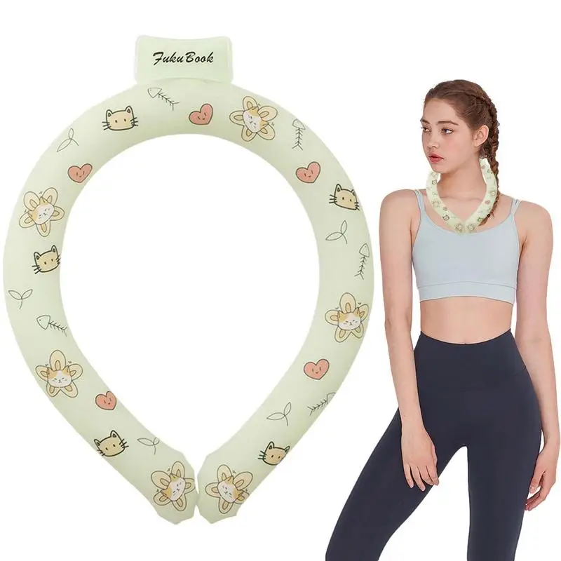 

Neck Coolings Ring Wearable Cooling Neck Wraps Neck Cooler Summer Heat Neck Coolings Tube Cold Gel Ice Cooler