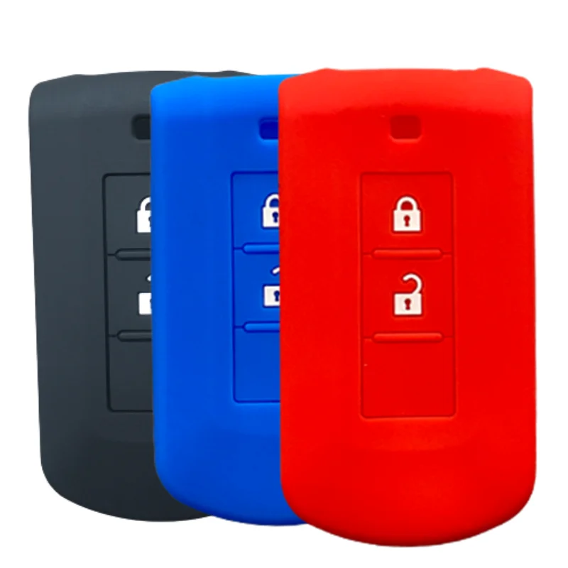 

Silicone Car Key Case For Mitsubishi L200 ASX Outlander Eclipse Cross Pajero Sport Lancer Keyless Cover Fob Protect Accessories
