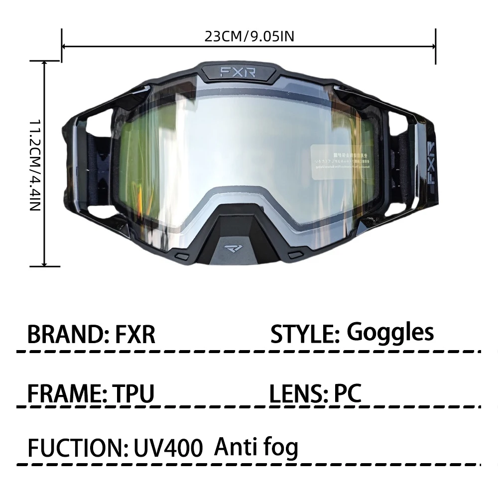 Двухслойные Ветрозащитные Велосипедные Солнцезащитные Очки FXR С Защитой UV400 Для