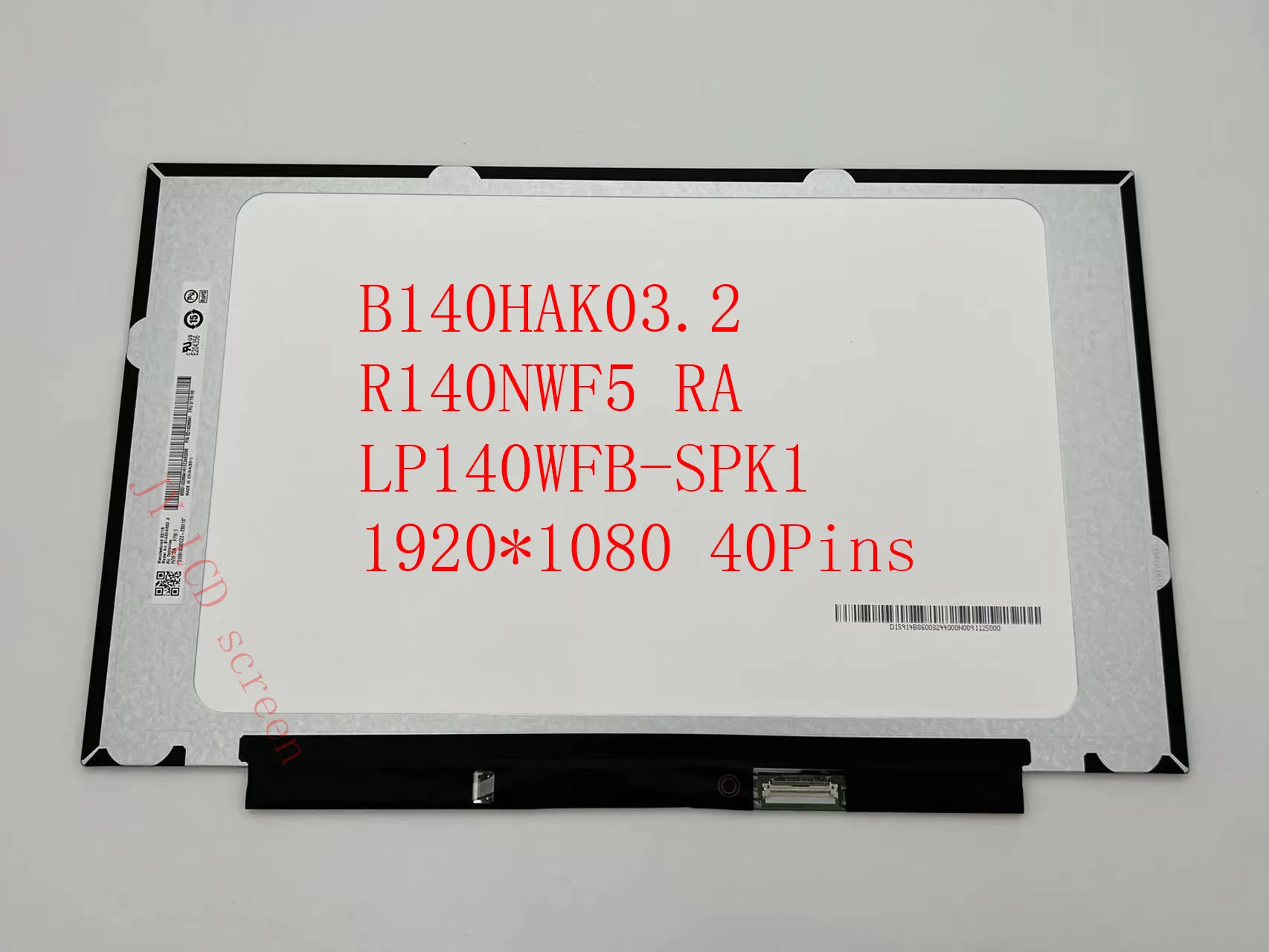   14, 0  Thinkpad T490 T495 T495S P43S T14S B140HAK03.2 R140NWF5 RA LP140WFB-SPK1   Lenovo,  , 40 