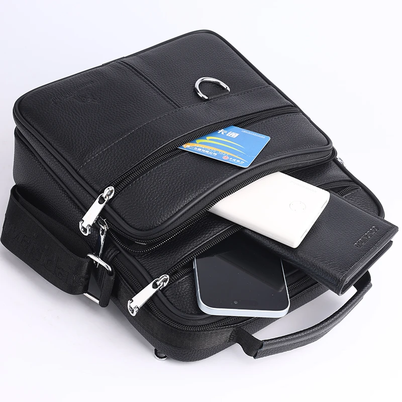 Популярные мужские сумки через плечо из натуральной кожи высокого качества