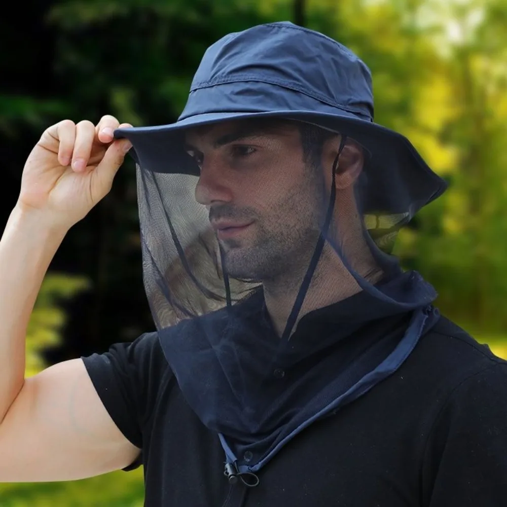 

Дышащая рыболовная Солнцезащитная шляпа, многофункциональная альпийская шляпа против комаров, быстросохнущая УФ-защита от солнца