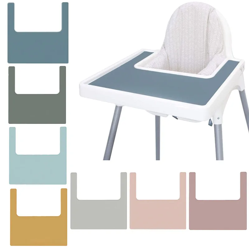 Однотонная детская Силиконовая подложка без бисфенола А нескользящая