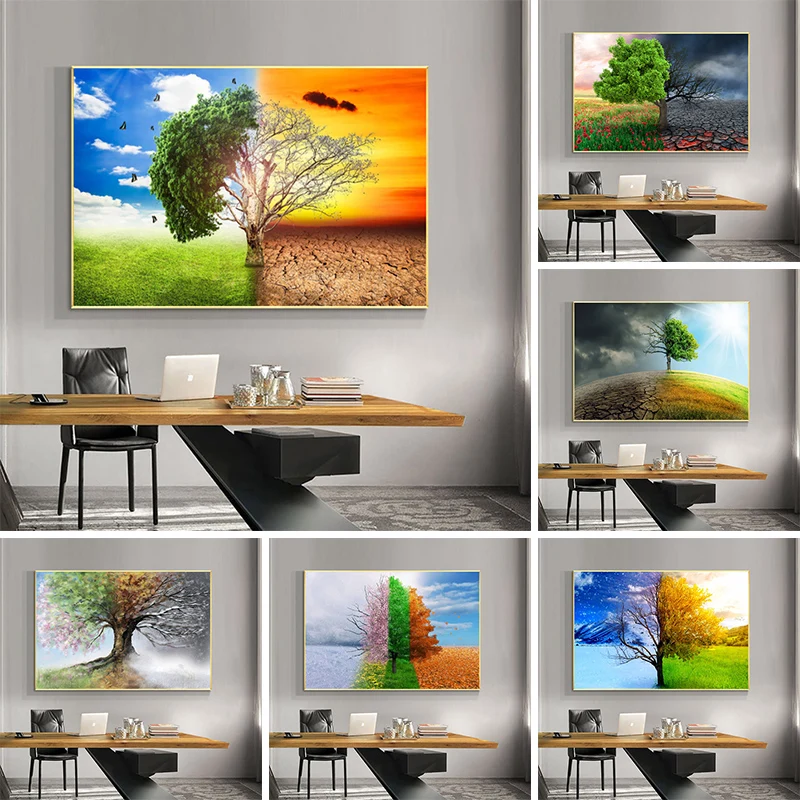 

RELIABLI сезонные фотообои с красочной печатью, Картина на холсте, настенное искусство для гостиной, ландшафта, домашний декор без рамки