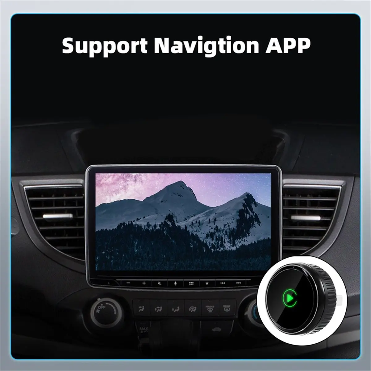 Беспроводной адаптер Y69A 2-в-1 для CarPlay и Android Auto, умный AI-бокс для интеллектуальных автомобильных систем (art.: 3920d8b2dff91) - 3920d8b2dff91