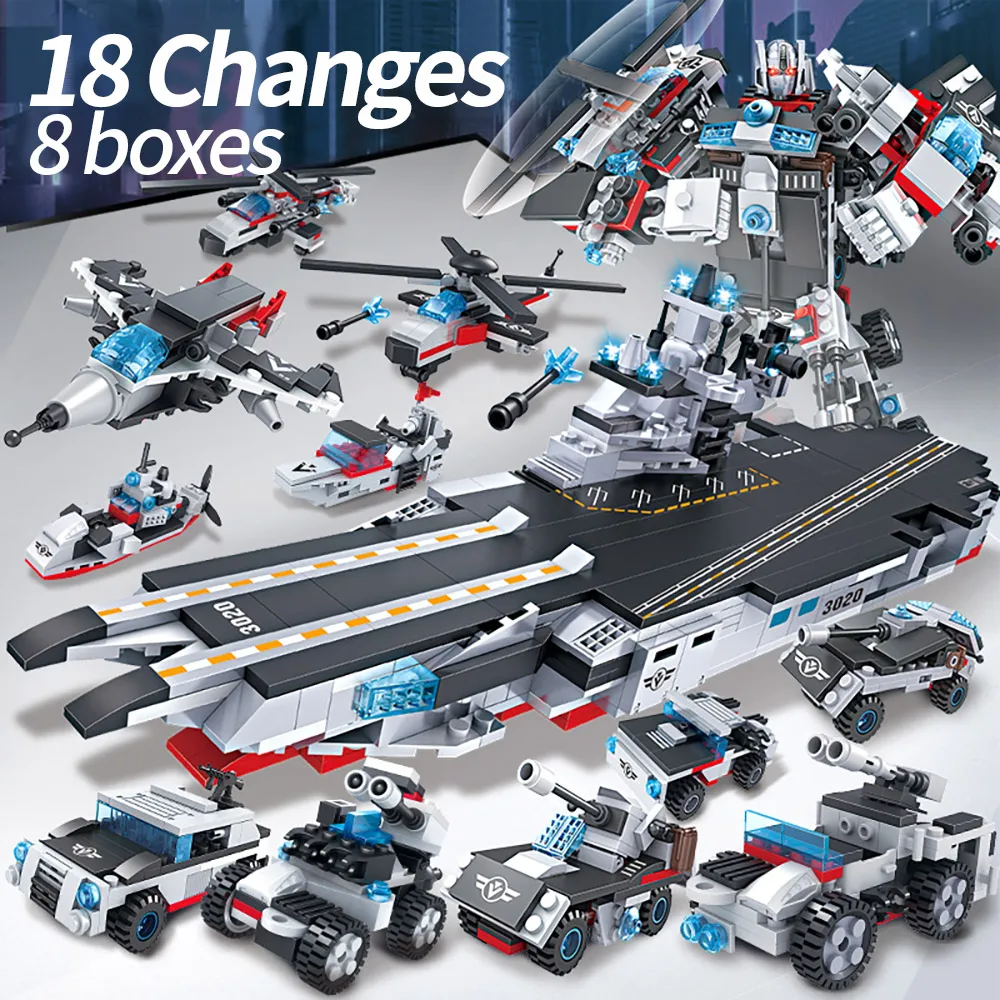 

Новинка 2022, конструктор MOC для солдатиков, кораблей, лодок, армейские строительные блоки, совместимые с кирпичами для детей, блоки Lepin для мал...