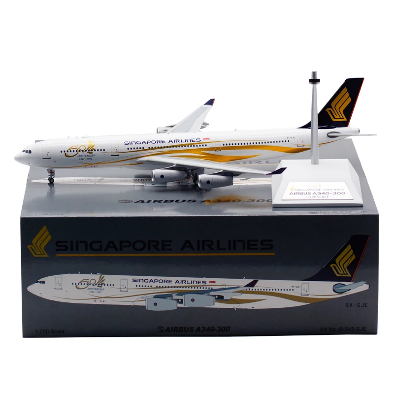 

Модель самолета в масштабе 1:200, литая модель самолета из сплава, авиакомпании Singapore Airlines, модель самолета, коллекционные игрушки, сувенирные подарки, веер для демонстрации