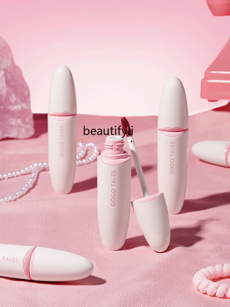 

Water Mist Surface Lip Lacquer Lip Dew Matte White Lip Gloss No Stain on Cup Lipstick