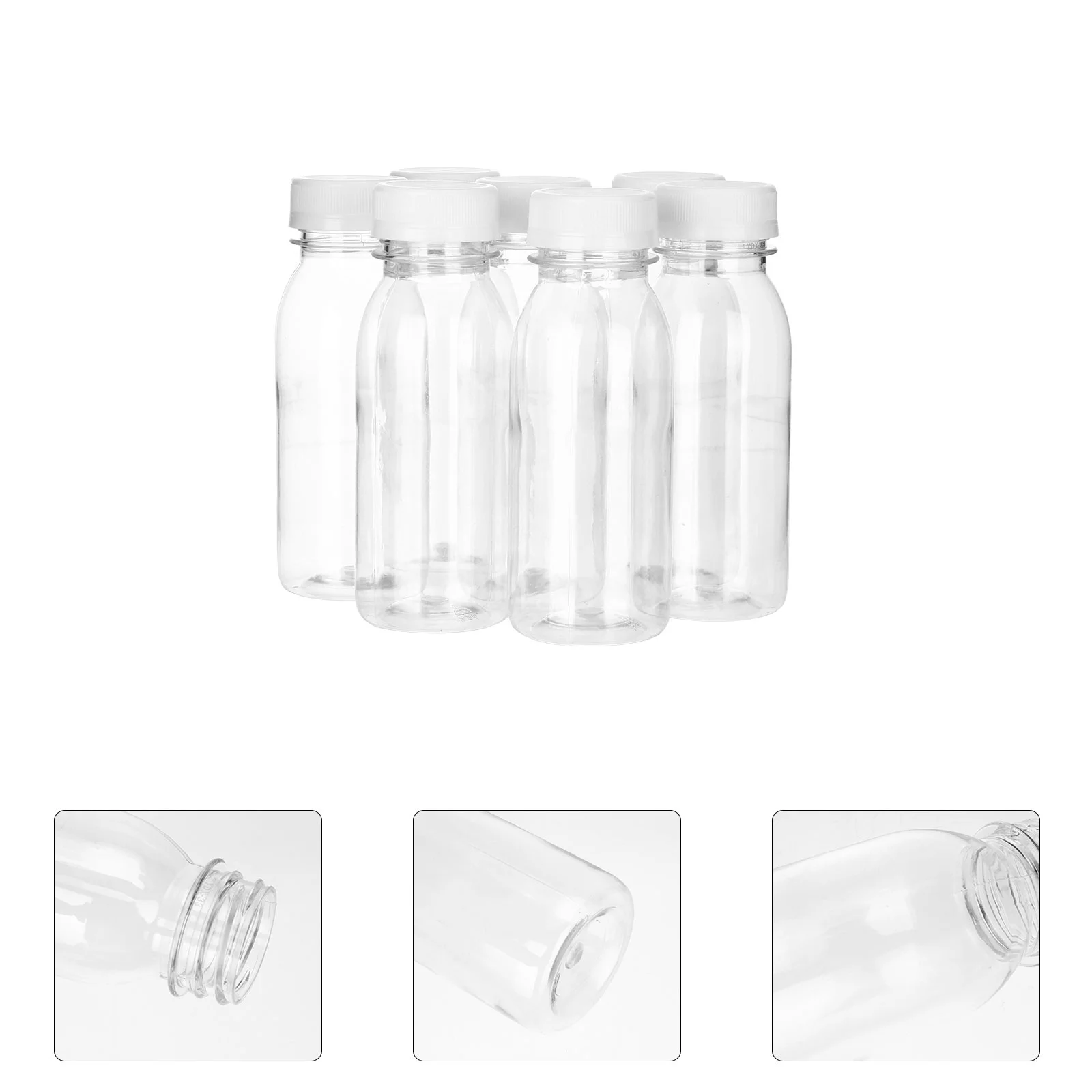 

Bottlesmilk Reusablebottle Containers Drink Water Lidsjugs Fridge Portabletravel Clear Caps Mini Convenient Beverage Practical