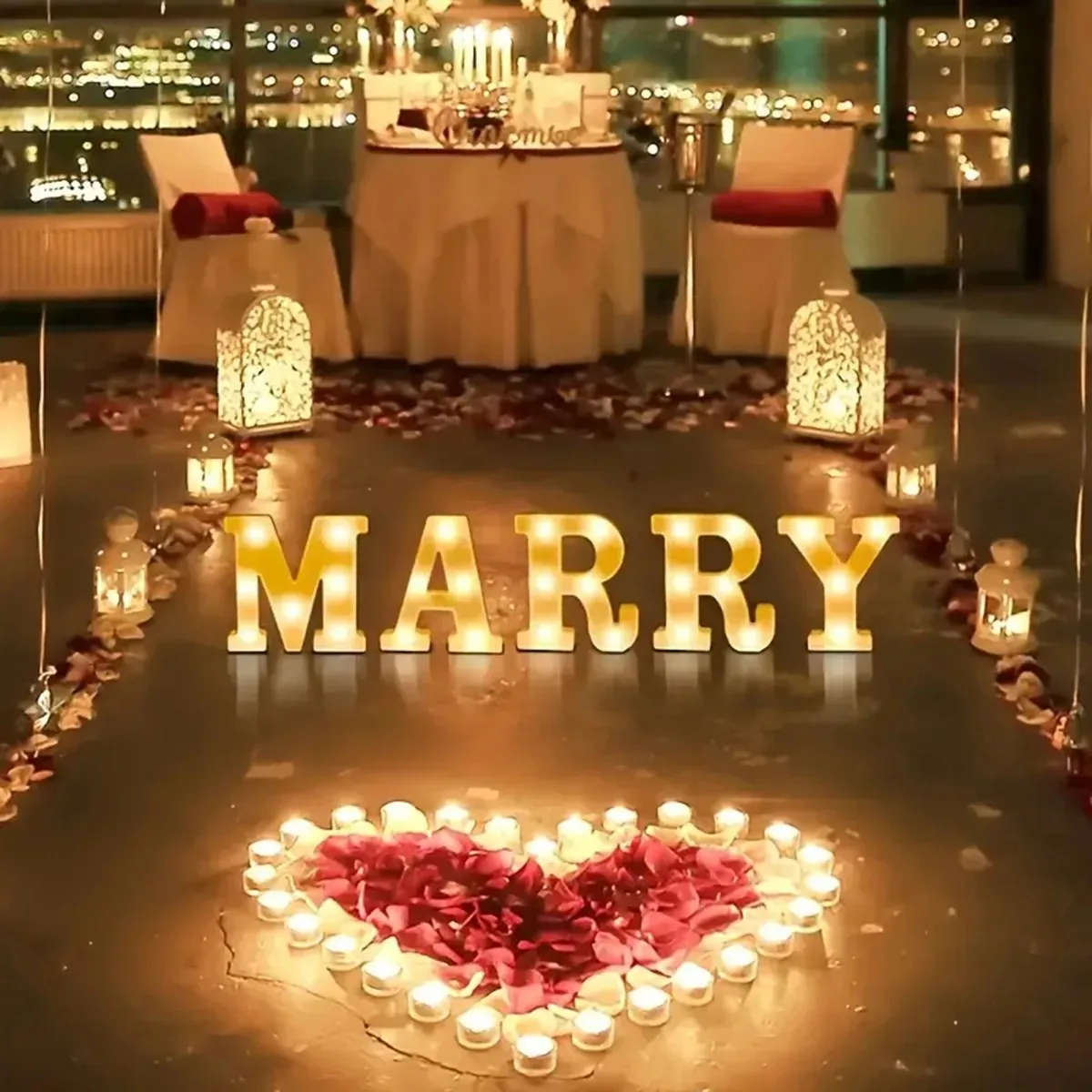 1pc White Decorative Led Light Up 6.3'' Number Letters Sign Night Lights Marquee For Home Wedding Party Birthday Christmas Decor