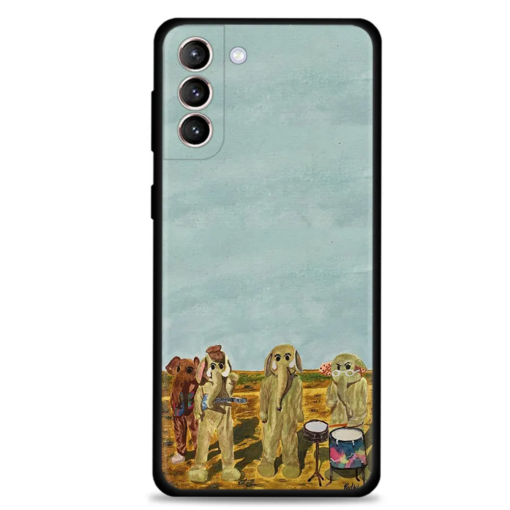 Animal Elephant Rock Band Shell Cases For Samsung Galaxy S21 Plus S8 S20 FE 2022 S7 S22 Ultra 5G S10e S10 S9 Funda Phone Case
