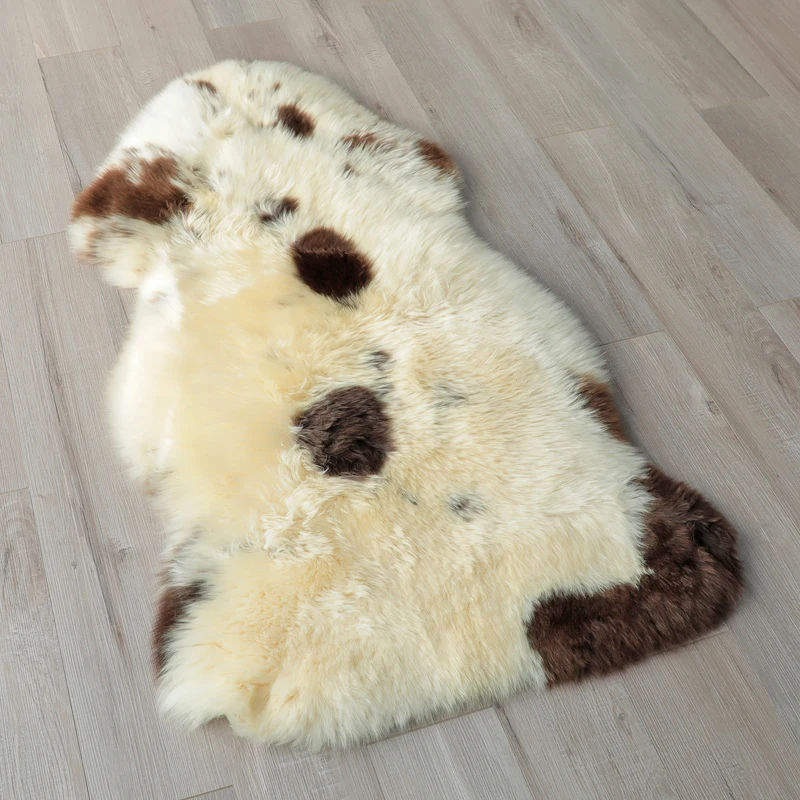 

Коврик из натуральной Веганской кожи, шерстяной коврик для спальни, прикроватный коврик для ног, коврик для эркера, деревянного стула, стула, зимний коврик