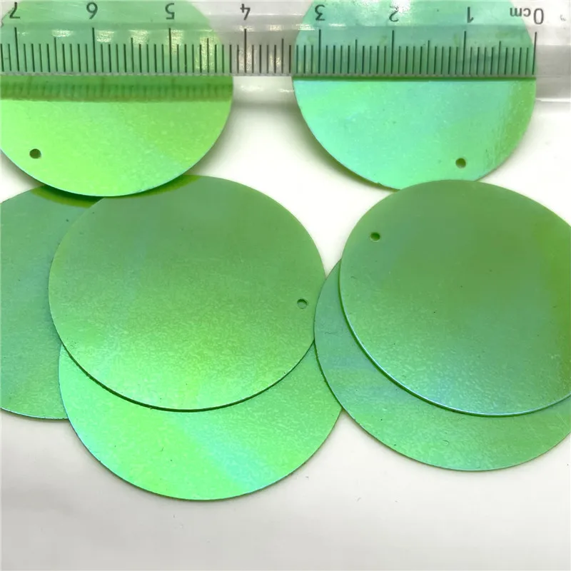 Большие круглые пайетки с голограммой и блестками размером 35 мм 50 шт. швейное