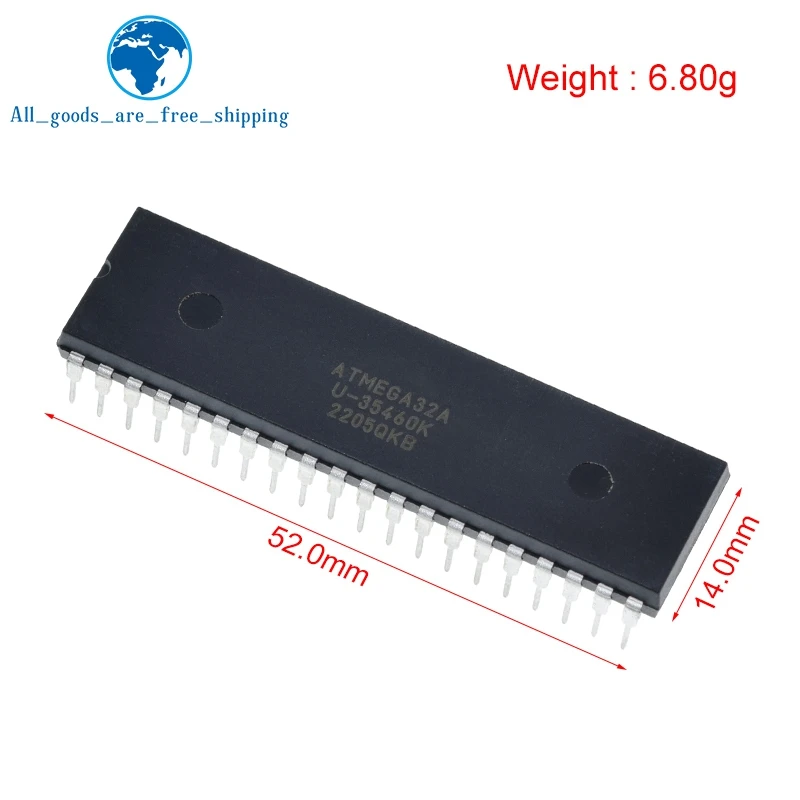TZT ATMEGA32A-PU DIP ATMEL ATMEGA32A ATMEGA32 DIP40 программируемая вспышка | Электронные компоненты и