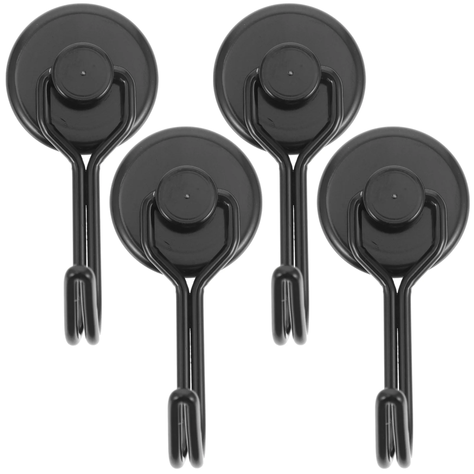 

4 Pcs Refrigerator Magnets Hook Magnetic Bathroom Kitchen Heavy Garage Alloy Hanging