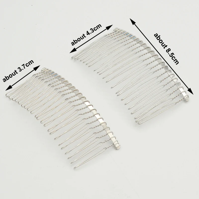 10 шт. металлические зажимы для волос 8 5 см 22 зубца