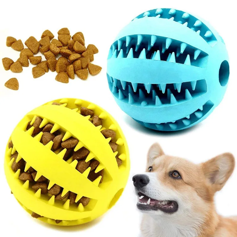 

Интерактивная игрушка для домашних животных, резиновые шарики для маленьких собак, щенков, кошек, жевательные игрушки для чистки зубов дома...