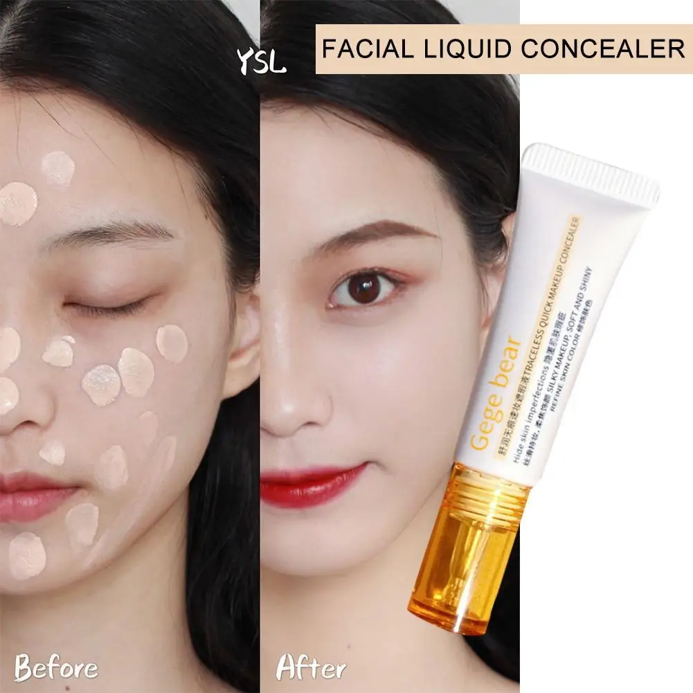 

Face Liquid Foundation Cream Waterproof Full Coverage Lasting Smooth To Long Makeup Moisturizing Lightweight Wear Face Easy P7H2