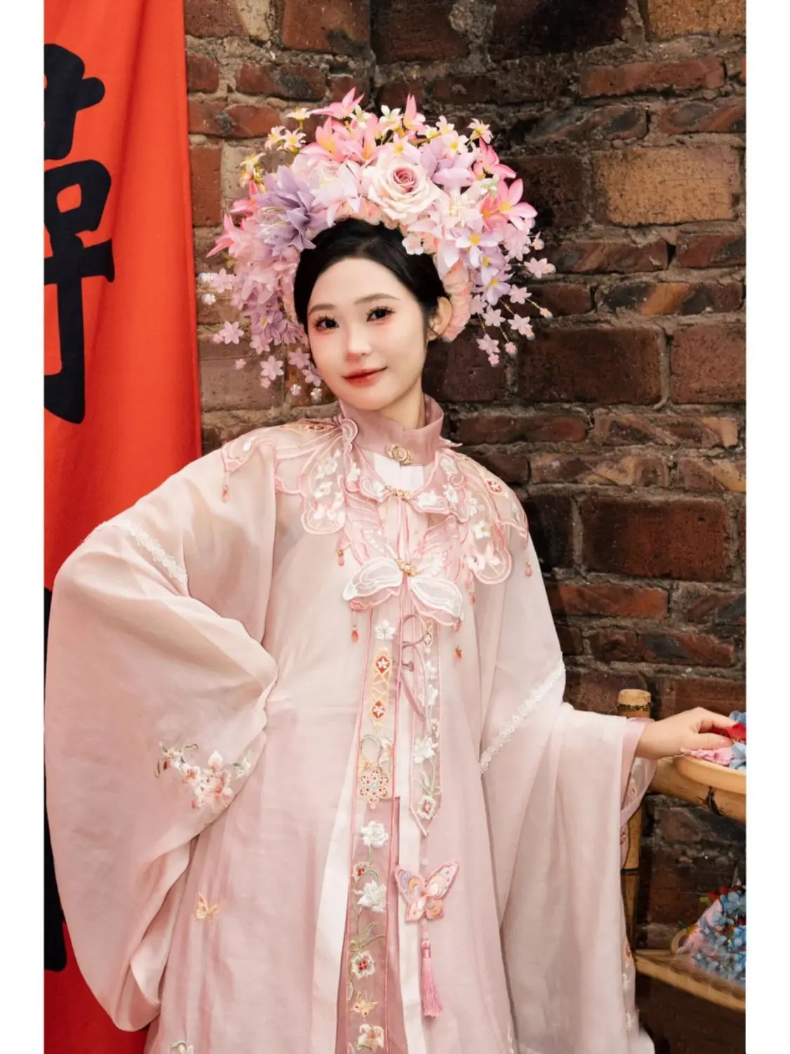 Новый женский костюм-шпилька Quanzhou Xunpu розовая юбка Hanfu с лицом лошади