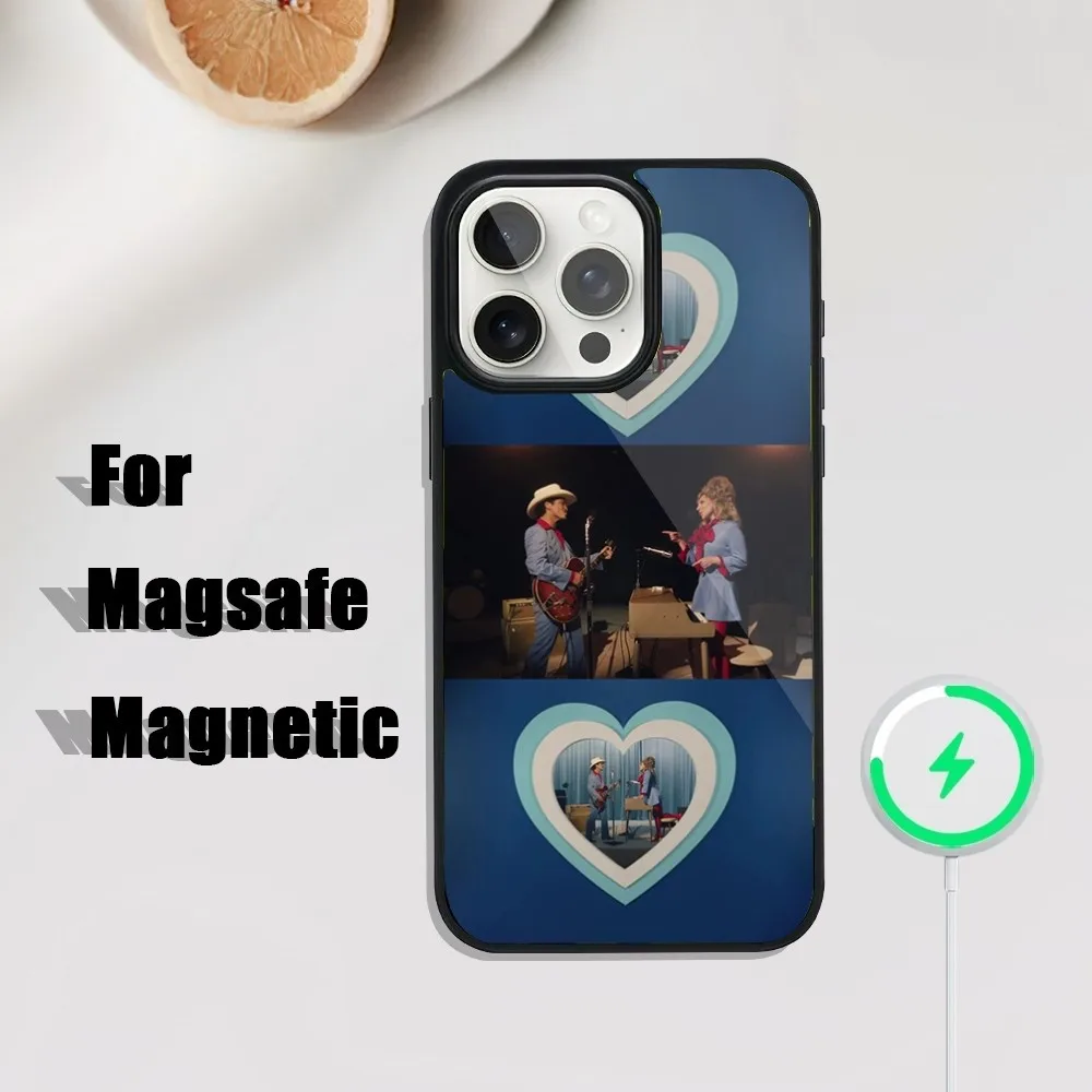 Чехол для телефона L-Lady Singer G-Gaga Die с улыбкой iPhone 16 15 14 13 12 Plus Pro Max Mini Magsafe магнитной