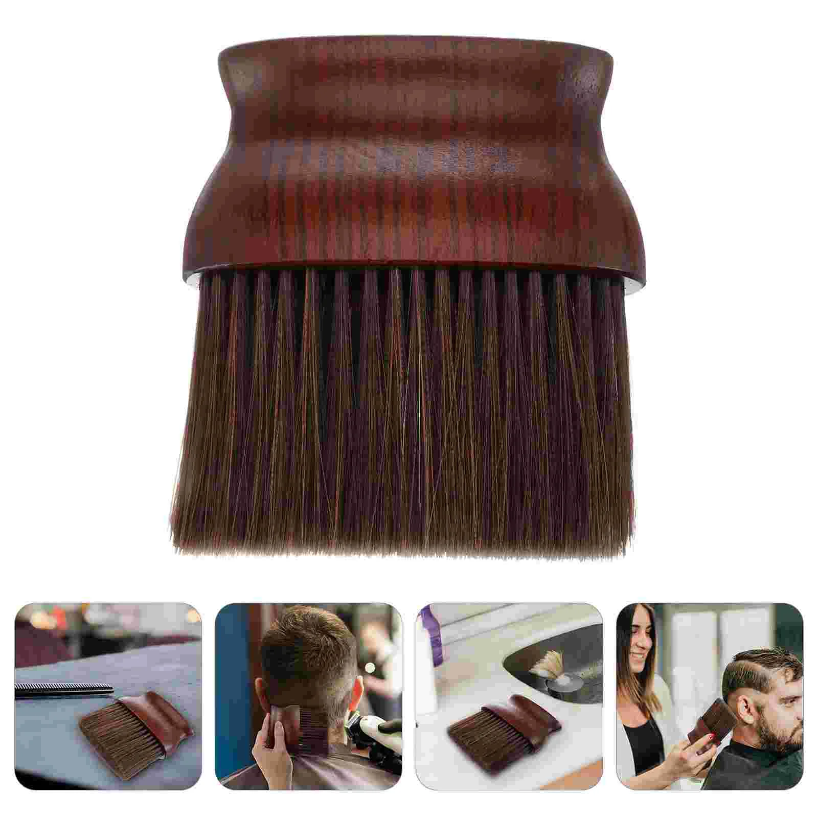 

Travel Shaving Brush Wooden Brush Travel Hair Brush Salon Neck Duster Duster Cleaning Foundation Brush Soft Hair Cutting Brush