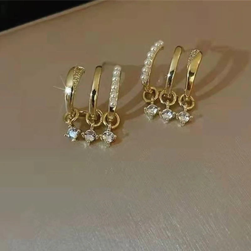 Серьги-гвоздики в стиле ретро с кристаллами женские небольшие круглые украшения