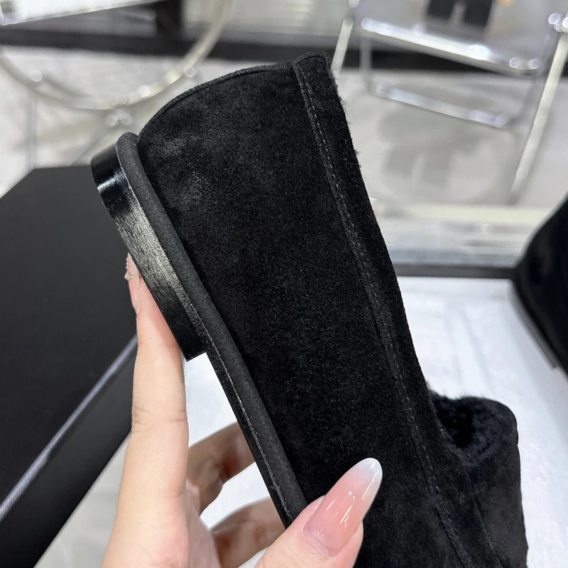 Размер 35–41. Женские лоферы. Новая зимняя обувь из натуральной коровьей замши.