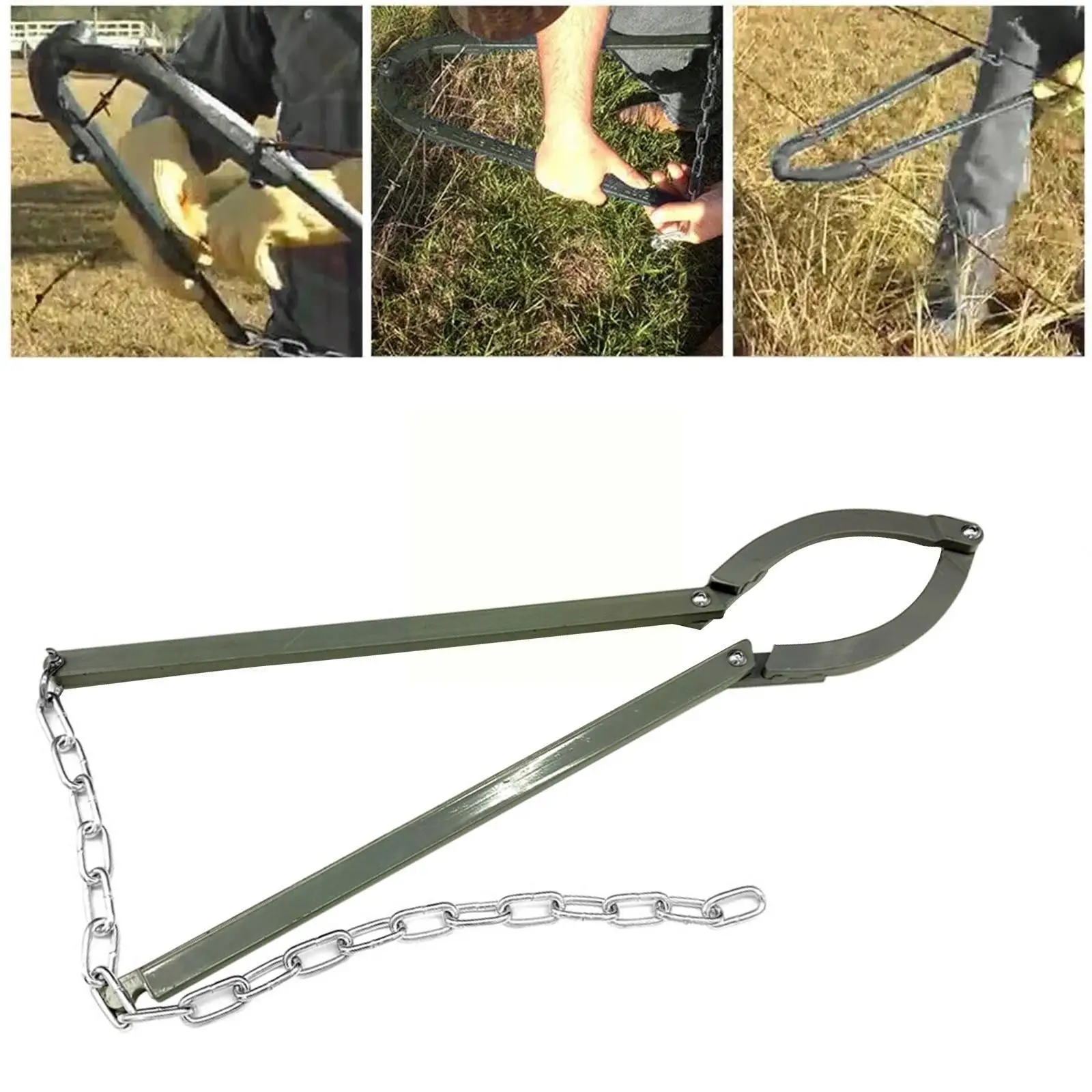 

1pcs Garden Barbed Wire Fence Repair Tool Tighten Fence Cables Anti-rust Patcher Manual Fence Fixer H6y9