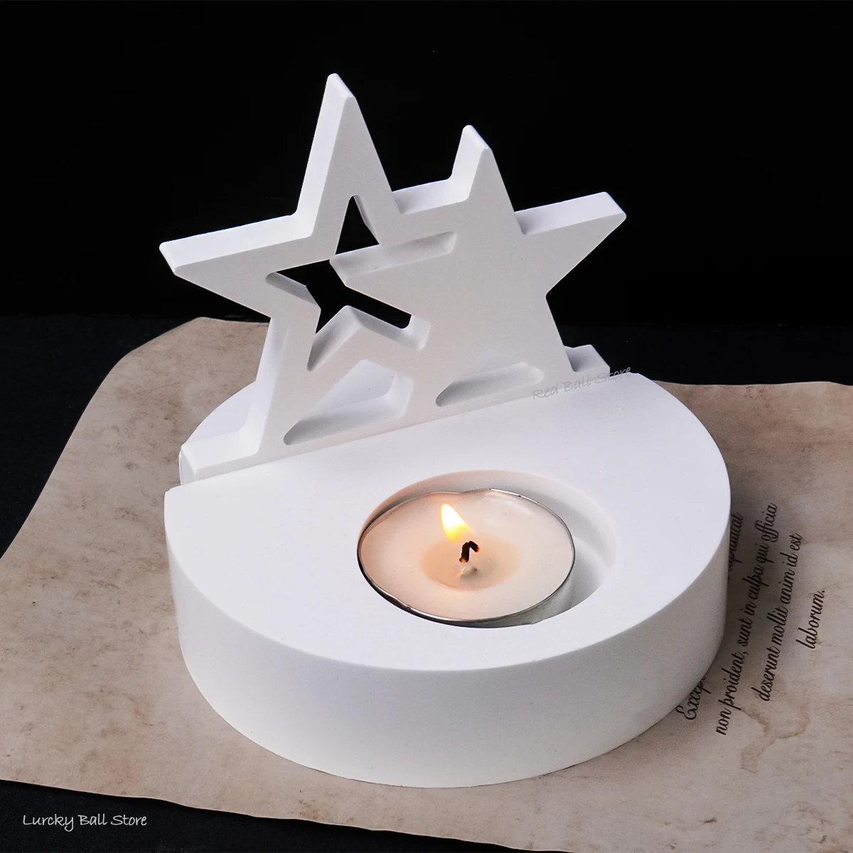 Силиконовая форма сделай сам для подсвечника в виде полой звезды свечи ручной