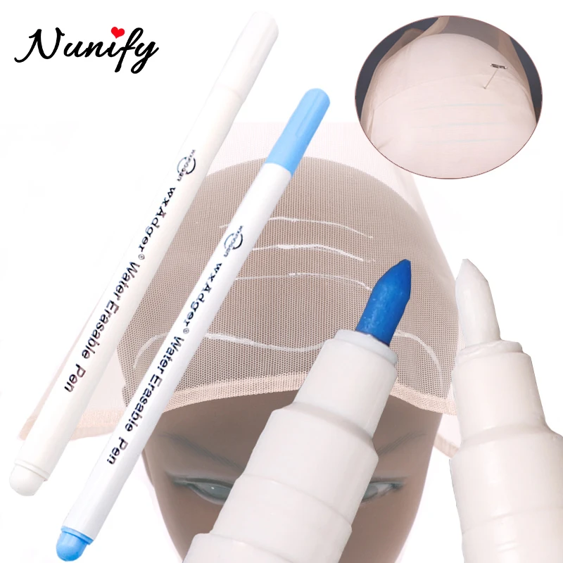 Air Water Erasable Pen For Lace Wigs Making Mark On Wig Cap Fabric Marker Temporary Marking Auto-Vanishing Pen For Cloth Sewing