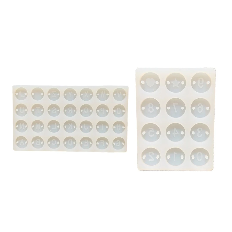 

Handicrafts Necklaces Earrings Casting Mold Handmade English Letters Number Jewelry Pendant Keychain Resin Casting Mold