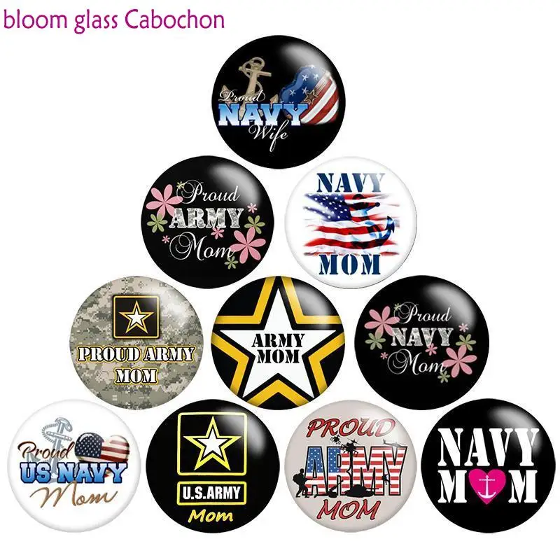 Круглый Кабошон из смолы для фотосъемки темно-синего цвета с плоской задней